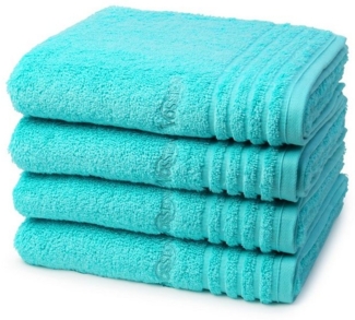 Vossen Vienna Style Supersoft 4 tlg. Frottier-Set - 4 X Handtuch (50 X 100cm) - 620 g/m2 - Light azure