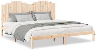 vidaXL Massivholzbett Extra Lang ohne Matratze 200x220 cm 3309235