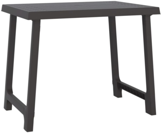 vidaXL Campingtisch Anthrazit 79x56x64 cm PP Holzoptik 364735