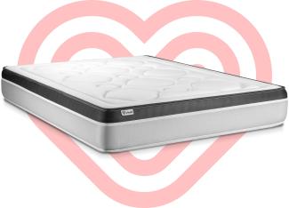 VITAL ERGO matratze 105x190 cm, Taschenfedern und Rückstellschaum, Härtegrad 4, Höhe : 26 cm, 7 Komfortzonen