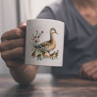 speecheese Tasse Ente mit Küken Kaffeebecher