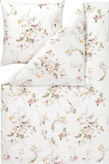 Estella Mako Jersey Bettwäsche 135x200 Leonie Streublümchen natur 6622-985