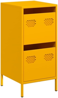 vidaXL Sideboard Senfgelb 35x39x73,5 cm Kaltgewalzter Stahl 851397
