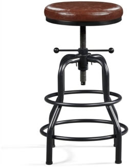 Yaheetech Barhocker, Vintage Höhenverstellbarer Barstuhl 54,5 – 71,5 cm