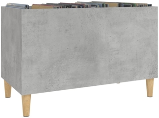 vidaXL Plattenschrank, Holzwerkstoff Betongrau, 74,5 x 38 x 48 cm