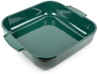 PEUGEOT Auflaufform APPOLIA Keramik 28cm Quadratisch Waldgrün Spülmasc, Keramik, Keramik