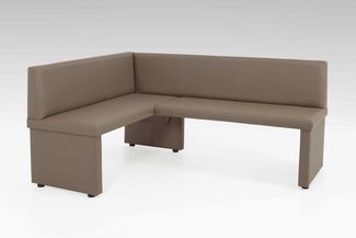 Eckbank Bank Küchenbank -Debi R- Kunstleder Latte 168 x 128 cm