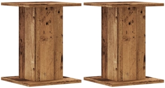 vidaXL Pflanzenständer 2 Stk. Altholz-Optik 30x30x40 cm Holzwerkstoff 3307853