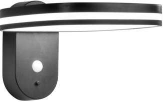 ECO Light 2220210-EL LED Solarwandleuchte Chicago schwarz drehbar 3000K IP54