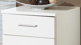 Nachtkommode CLICK Schrank weiß Dekor 3 Schubkästen 46 cm