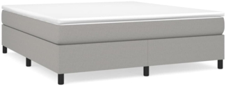 Boxspringbett Hellgrau 180x200 cm Stoff [3120878]