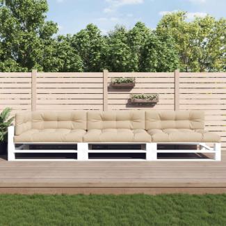 vidaXL Palettenkissen 7-tlg. Beige Stoff 3188911