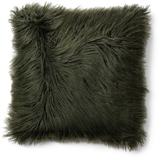 Rivièra Maison Kissenhülle Kissen Lindos Kunstpelz Grün (50x50 cm)