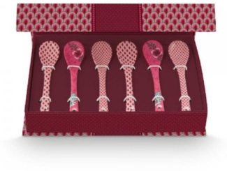 PiP Studio Teelöffel Teelöffel Set Giftset Oriental Flower Festival Porzellan Hellblau (6-t