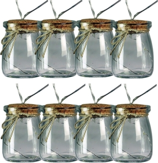 Luxform LED-Lichterkette Solar 8 LED Glas Lichterkette Torremolinos von Luxform, 3,2m lang
