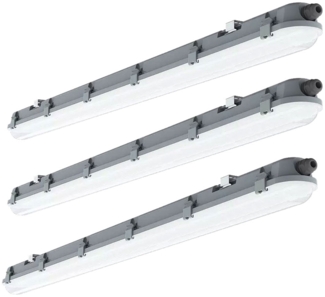 3er Set LED Wannenleuchten, 4320 Lumen, kaltweiß