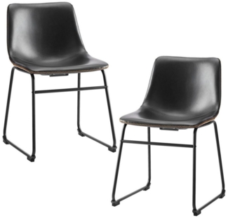 DUMOS Barhocker Barstuhl mit Sitzkissen Aus Pu-leder Und Metallbein BarStool mit lehne (2er Set), gepolstertes Leder,Stahlgestell,Sitzhöhe 40 cm, 66 cm, 74 cm