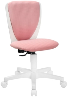 Drehstuhl vito Topsy, Kunststoff, Polyester, Rosa, Weiß, 43 x 94 x 39 cm