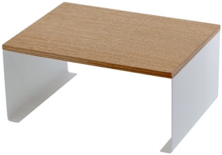 Yamazaki Stapelbares Aufbewahrungsregal - L30,5 cm - Weiß