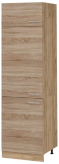 Vicco Kühlumbauschrank R-Line, Sonoma/Goldkraft Eiche, 60 cm