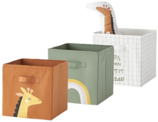 vertbaudet Aufbewahrungsbox Kinderzimmer 3er-Set Aufbewahrungsboxen TANSANIA