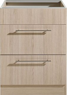 wiho Küchen Kochfeldumbauschrank Filo 60 cm breit, mit 2 großen Auszügen ohne Arbeitsplatte