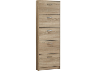 Schuhkipper Schuhschrank Schuhregal Schuhkommode Step 5 Eiche Sägerau Dekor