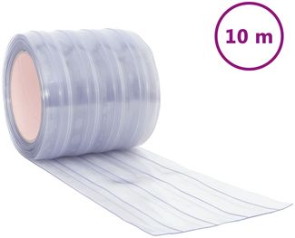 vidaXL Türvorhang Transparent 200x1,6 mm 10 m PVC 153860