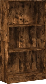 vidaXL Bücherregal Räuchereiche 60x24x109 cm Holzwerkstoff 857807