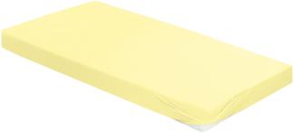 Irisette Mako-Jersey Betttuch Jupiter 0008 limone 190 x 200 cm 8-47 limone