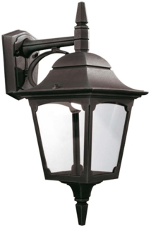 Außenleuchte, Wandlampe, ALU-Druckguss, Schwarz, H 44 cm