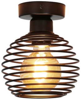 Nettlife LED Wandleuchte Wandbeleuchtung Schwarz Flurlampe E27, LED wechselbar