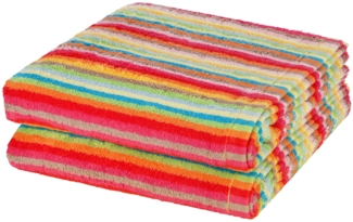 Cawö Lifestyle 2 tlg. Frottier-Set - 2 X Duschtuch (70 X 140cm) - 516 g/m2 - Mehrfarbig