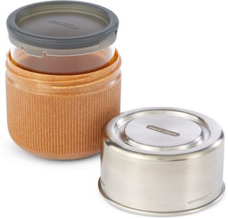 black&blum Lunchboxen aus Glas: schöne Lunchbox aus Glas 0,45 Liter mandel
