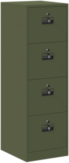 vidaXL Aktenschrank mit Schubladen 2 pcs Olive Grün 44 x 50 x 106,5 cm 3406158