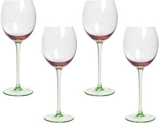 Weingläser DIOPSIDE 4er Set 360 ml Pastellrosa