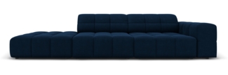 Micadoni Modulares Sofa Jennifer 3-Sitzer Links Samt Königsblau