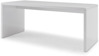 Schreibtisch 180x80 cm MDF Weiß