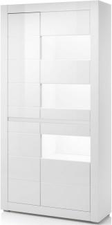 INOSIGN Vitrine Carat Höhe 198 cm, zwei Leisten angeliefert, 1 x grau, 1 x weiss