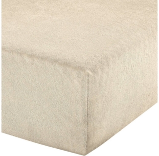 Erwin Müller Spannbettlaken Boxspring-Spannbettlaken "Füssen", Frottee, Gummizug: Rundumgummi, (1 Stück), Frottee-Stretch Uni