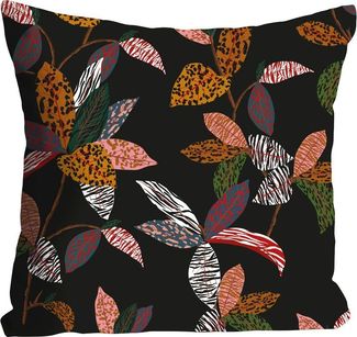 queence Dekokissen Sunja, mit Blättern im Wind