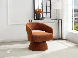 Vente-unique - FEDOTE Sessel Stoff Rot - B 68 cm x H 72 cm x L 71 cm
