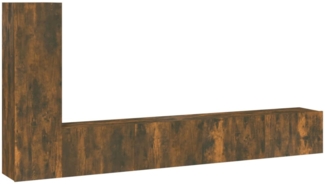 vidaXL 3-tlg. TV-Schrank-Set Räuchereiche Holzwerkstoff 3114323