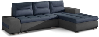 Eltap Ottavio Ecksofa (Soro 76, Soro 93) Seite rechte, Dunkelblau, 58 x 85 x 180 cm