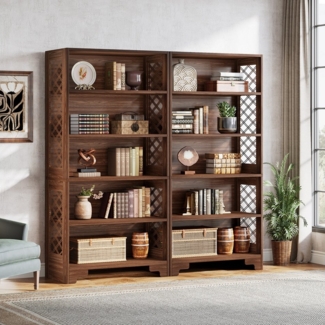 Tribesigns Bücherregal 6-stöckiges Standregal, 180cm regal Holz, offenes Ausstellungsregal