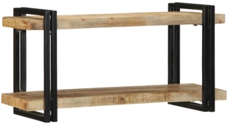 vidaXL Wandregal 90x33x45 cm Raues Massivholz Mango 4017485