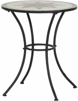 SIENA GARDEN Bistrotisch Stella Ø 60x71 cm 4-Sitzer Keramik in Mosaikoptik Tisch