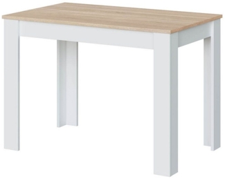 Küchentisch >Cloe< in Artik-Weiß/Kanada-Eiche - 109x78x67 (BxHxT)