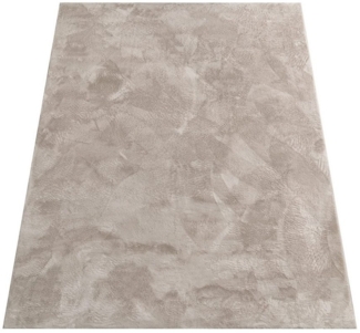 KADIMA DESIGN Teppich waschbar Einfarbig Wohnzimmer schmutzabweisend Teppich Kurzflor, Rechteckig, Höhe: 14 mm, Florhöhe: 10 mm, 100% Polyester, Rechteckig, 60x90cm, Beige