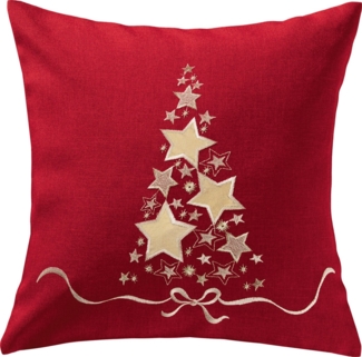 Erwin Müller Kissenbezug Kissenhülle "Merry XMAS", (1 Stück), Motiv